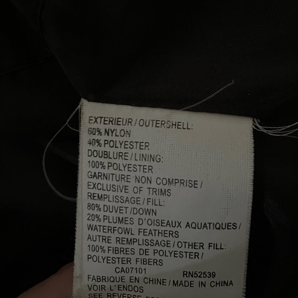 Charcoal Gray full length puffer down jacket size small - Picture 5 of 8